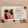childhood memory rakhi photo card