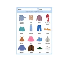 clothes and seasons a4 ntr chart
