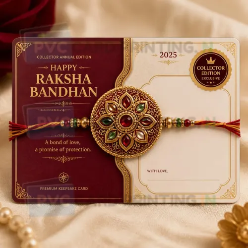 collector annual rakhi greeting card pvc