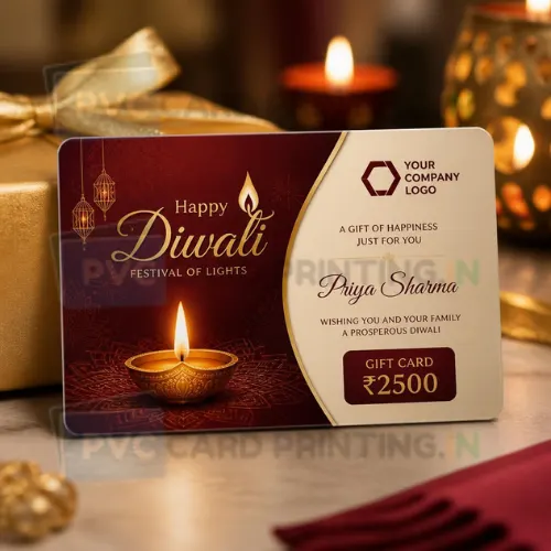 corporate diwali gift pvc card