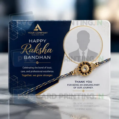 corporate rakhi photo card