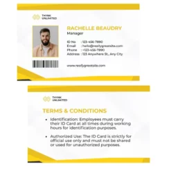 corporate trainer id pvc card