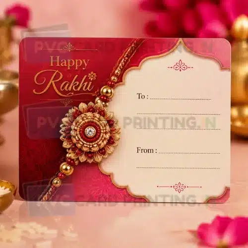 customize rakhi note card