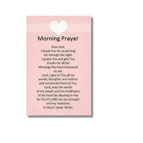 daily prayers morning a4 ntr text