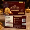 dhanteras gold purchase pvc card