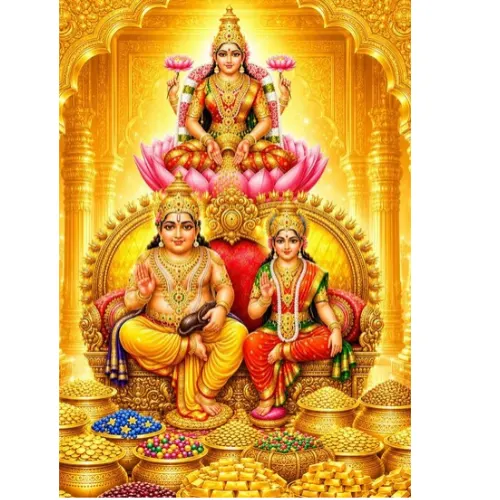 dhanteras laxmi kuber a4 ntr print