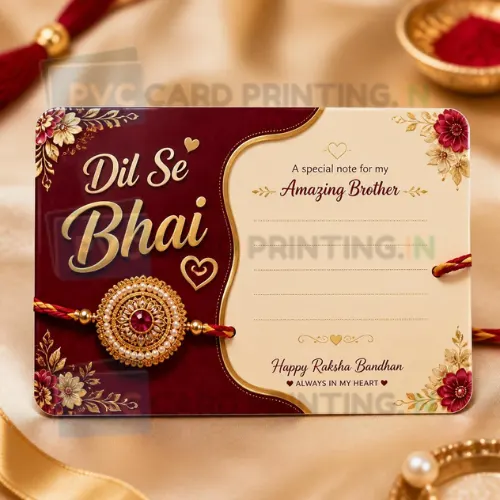 dil se bhai rakhi note gift card