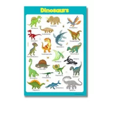 dinosaurs chart a4 ntr kids