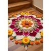 diwali rangoli floral a4 ntr print