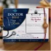 doctor bhai rakhi note pvc card