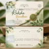 eco green rakhi greeting card pvc