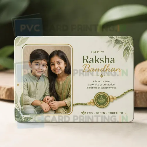 eco green rakhi photo card