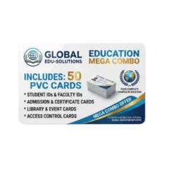 education mega combo 50 pvc cards