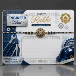 engineer bhai rakhi note pvc card