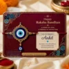 evil eye personalised pvc card rakhi