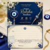 evil eye rakhi greeting card pvc