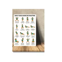 exercise daily a4 ntr chart kids