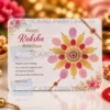 fingerprint art rakhi note gift card