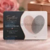 fingerprint heart personalised pvc card