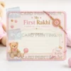 first baby rakhi greeting card pvc