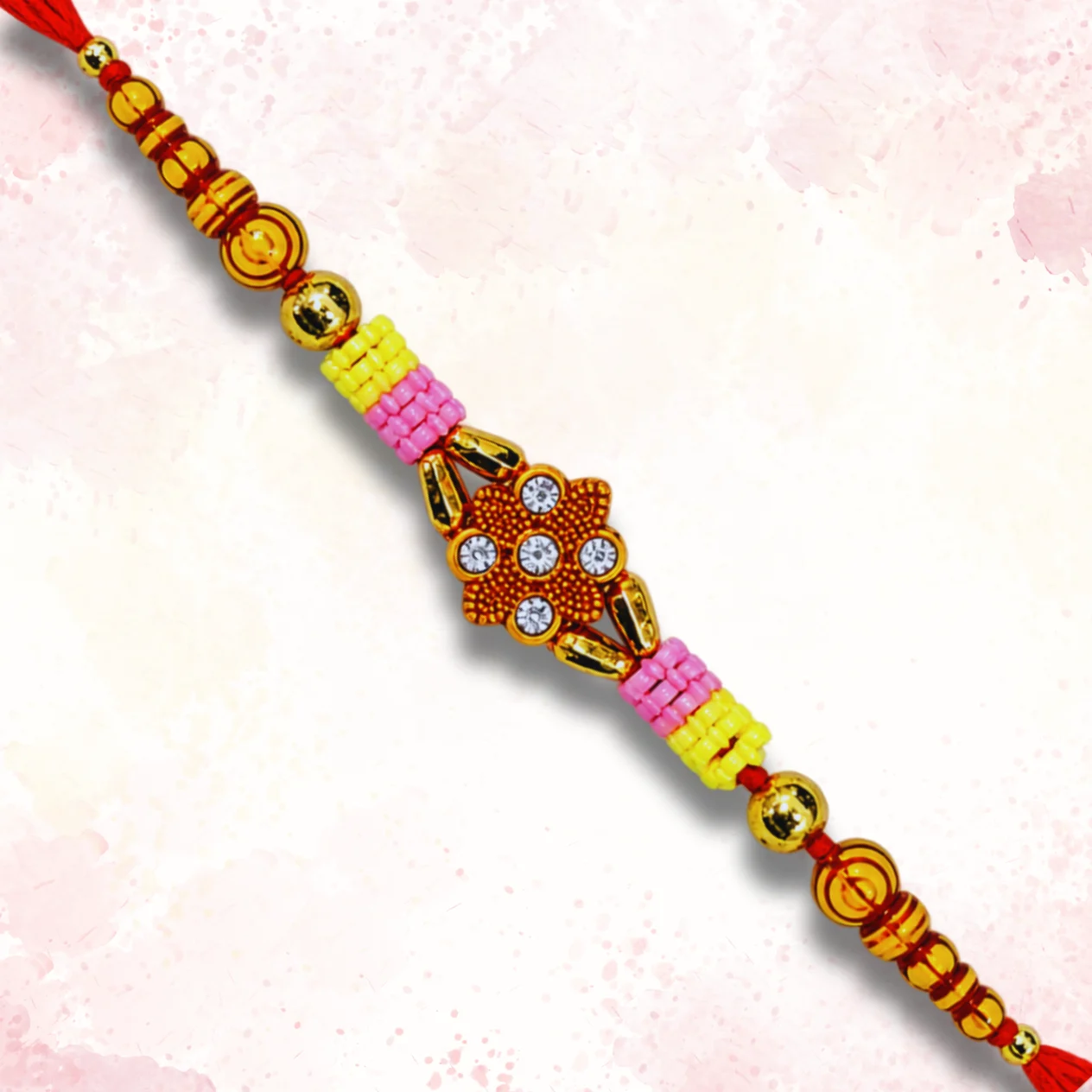 floral beaded rakhi (1)
