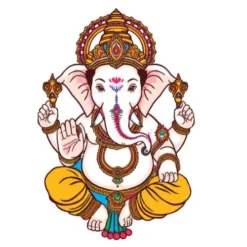ganesh doodle art colorful a4 ntr