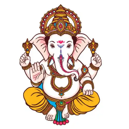 ganesh doodle art colorful a4 ntr