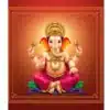 ganesh ji a4 non tearable photo print — shubh labh
