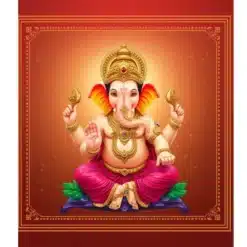 ganesh ji a4 non tearable photo print — shubh labh