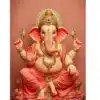 ganesh ji sitting pose a4 ntr photo print
