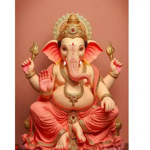ganesh ji sitting pose a4 ntr photo print