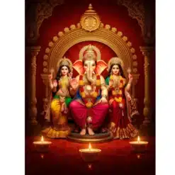 ganesh saraswati laxmi tridevi a4 ntr print