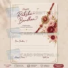 handwritten rakhi greeting card pvc