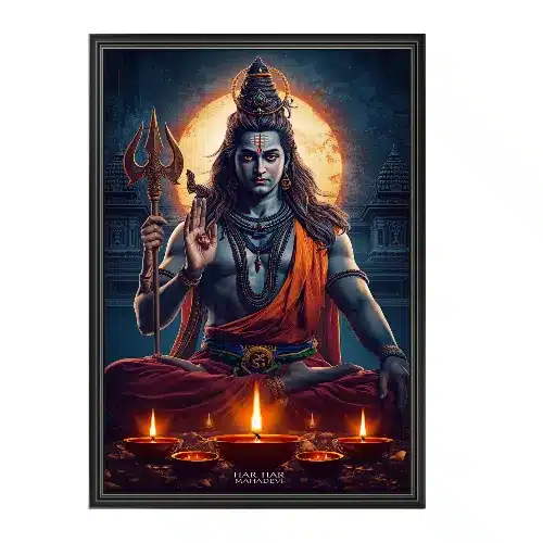 har har mahadev a4 ntr photo print