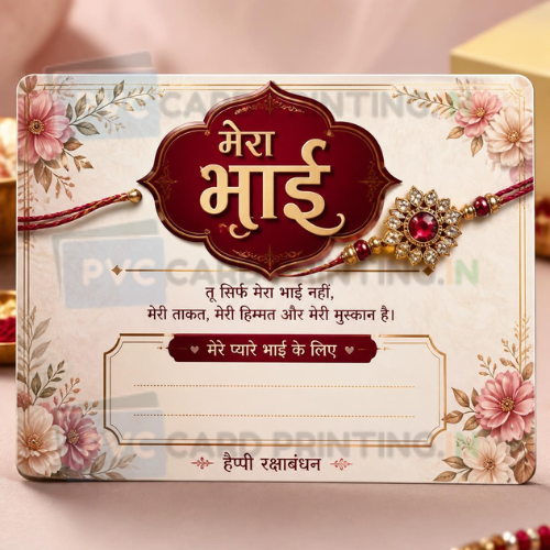 hindi mera bhai rakhi note gift card