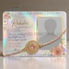 holographic rakhi photo card