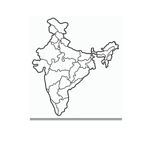 india map simple a4 ntr kids