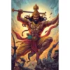 jai bajrangbali hanuman a4 ntr photo print