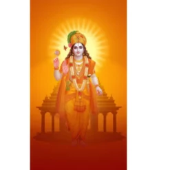 jai shri ram a4 ntr photo print — saffron
