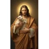 jesus shepherd lamb a4 ntr print
