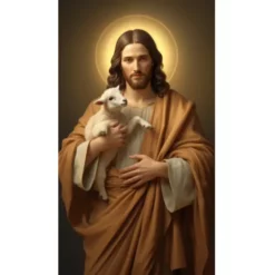 jesus shepherd lamb a4 ntr print