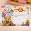 kids cartoon rakhi note pvc card