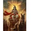 krishna arjun geeta upadesh a4 ntr print