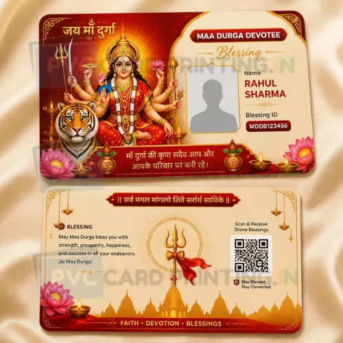 maa durga devotee blessing pvc card (1)