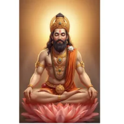 meditating hanuman peaceful a4 ntr print