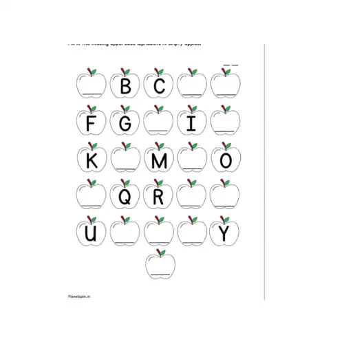 missing letters fill a4 ntr chart