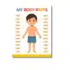 my body parts a4 ntr chart kids