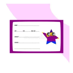 my name letter pvc card kg1