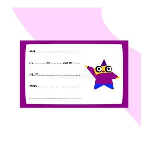 my name letter pvc card kg1