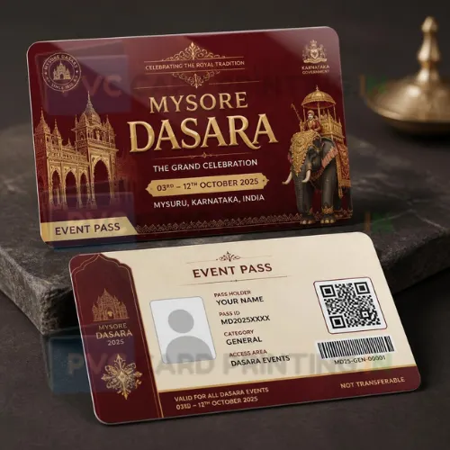 mysore dasara event pass pvc card